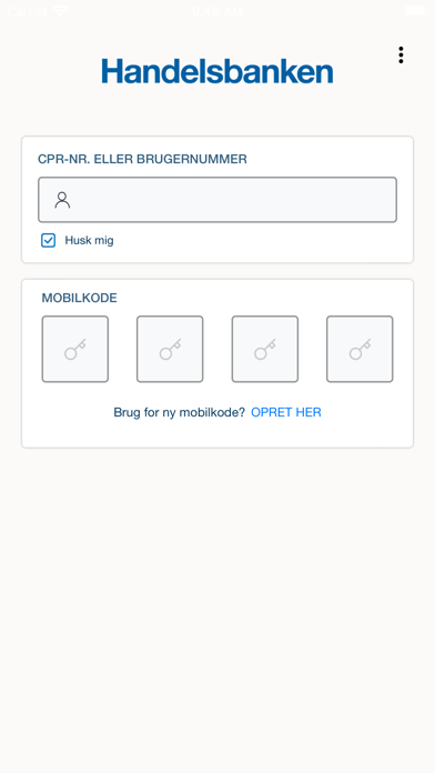 Handelsbanken DK - Privat Screenshot
