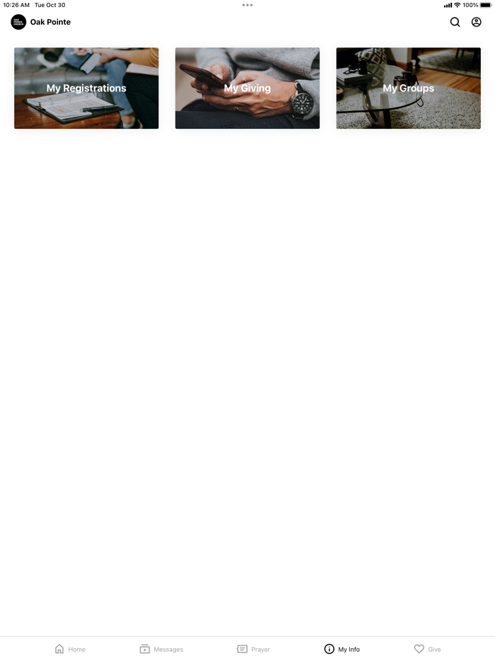 Oak Pointe Church App