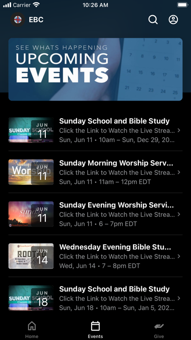Elmwood Baptist Church Screenshot