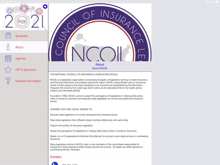 NCOIL Event Portal App