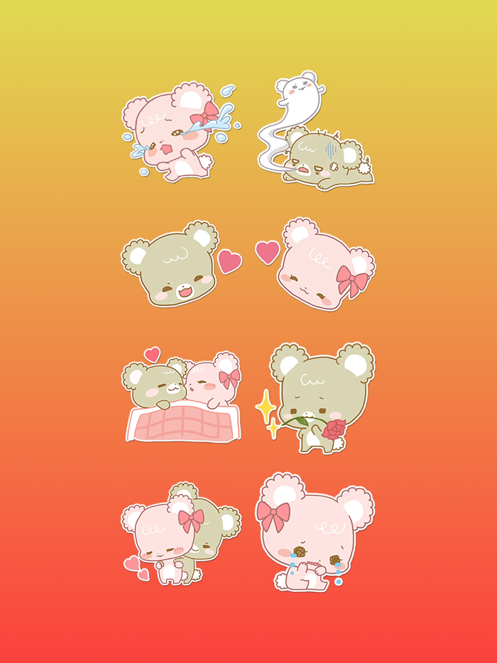 Sweet sugar cubs Stickers