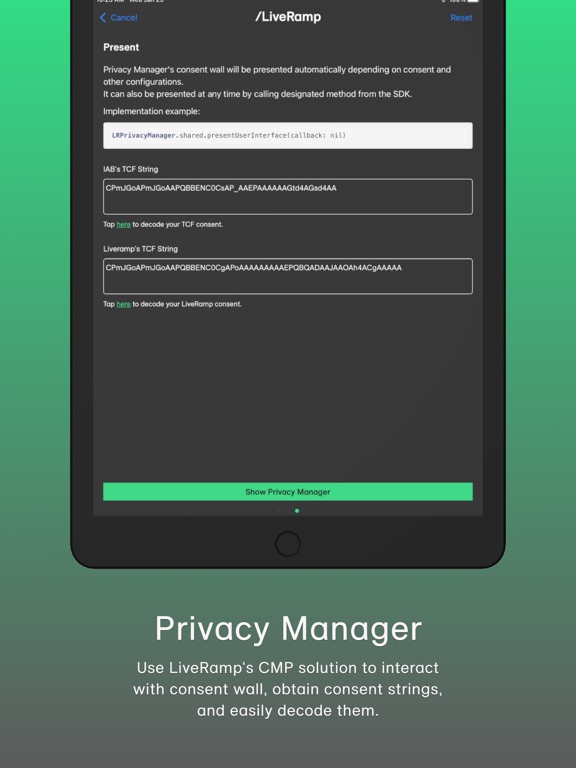 LiveRamp Guide iPad screenshot 4 - Reference app