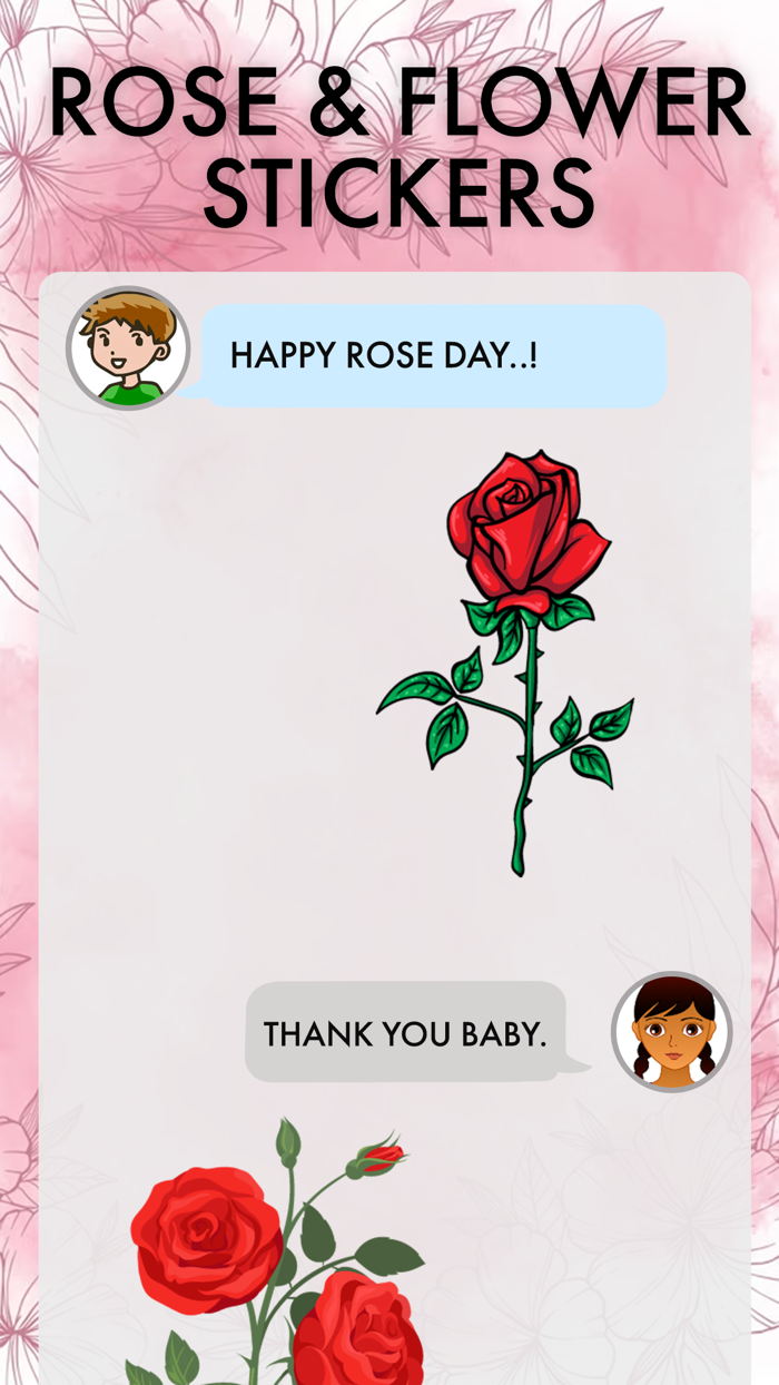 Rose andFlowerFragnance Sticker