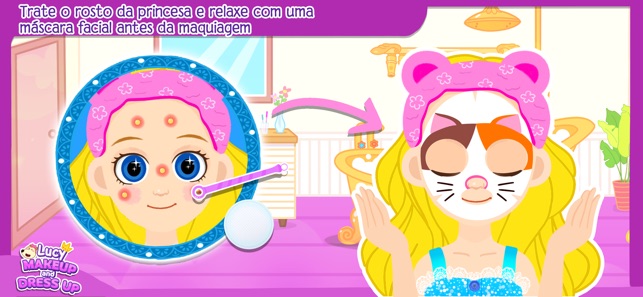 Jogando Maquiagem da Princesa - Jogos de Vestir  Playing Princess Makeup -  Dress Up Games 