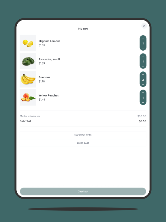 Clark's Market iPad screenshot 4 - Shopping app