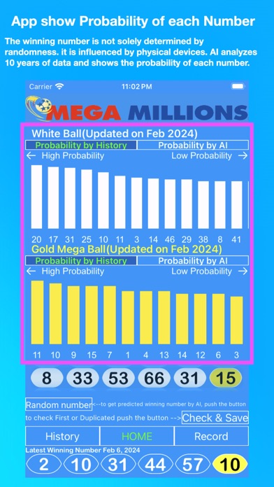 Mega Millions AI Screenshot