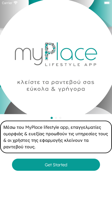 MyPlace lifestyle app Screenshot