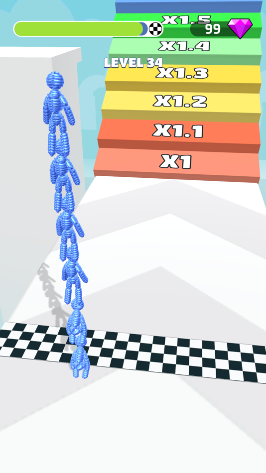 #2. Human Vehicle: Rope-man 3d run (iOS) 由: Adnan Sohail