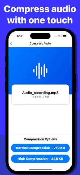 Game screenshot Audio Compressor - MP3 Shrink apk