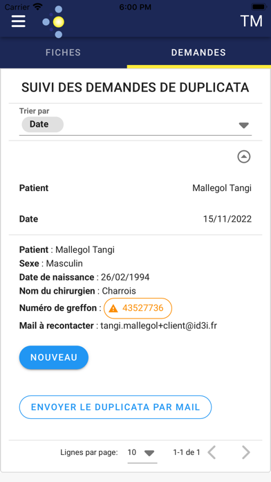 Biobank Screenshot