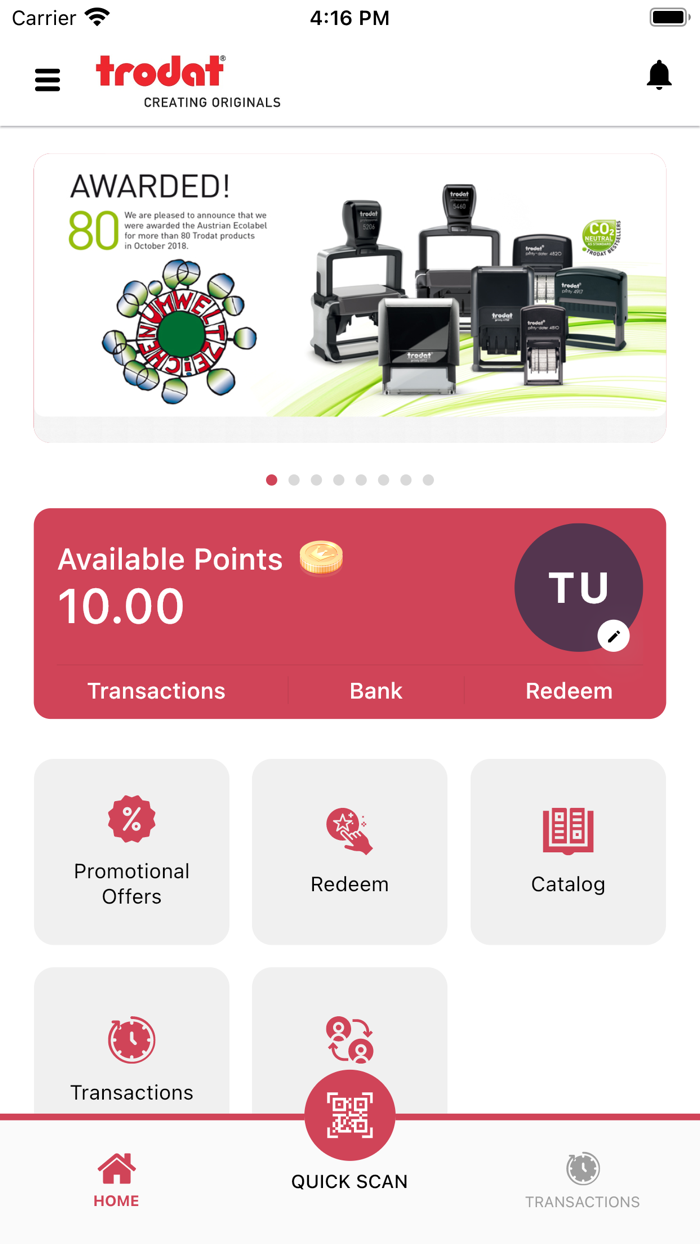 TRODAT REWARDS