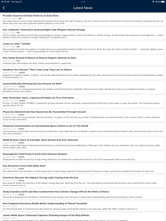 Screenshot #6 pour Daily Astronomy Explorer