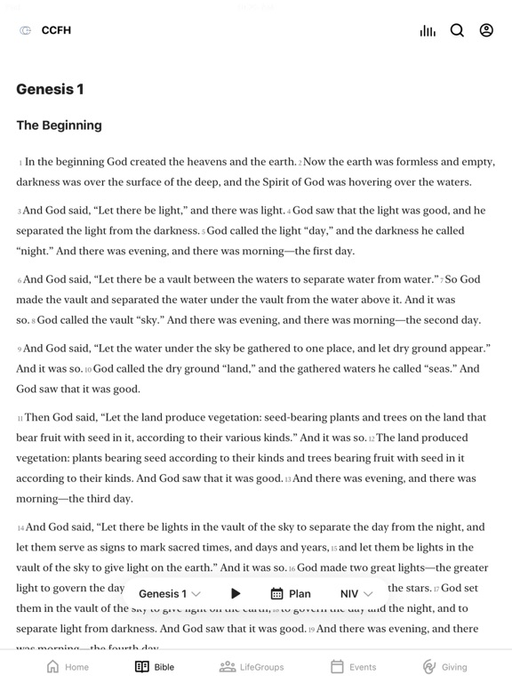 Screenshot #5 pour CCFH Mobile App
