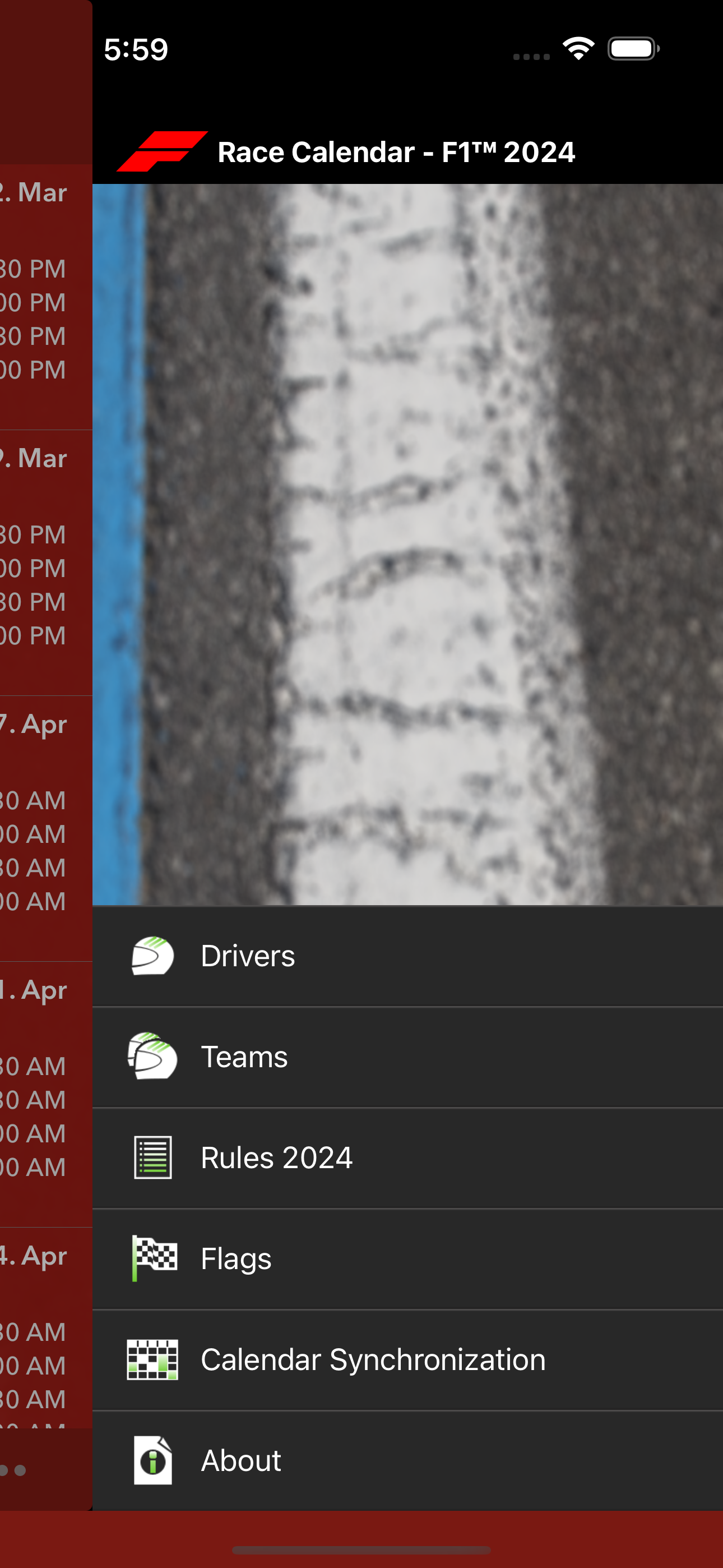Race Calendar 2024