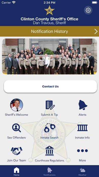 Clinton County Sheriff IL Screenshot
