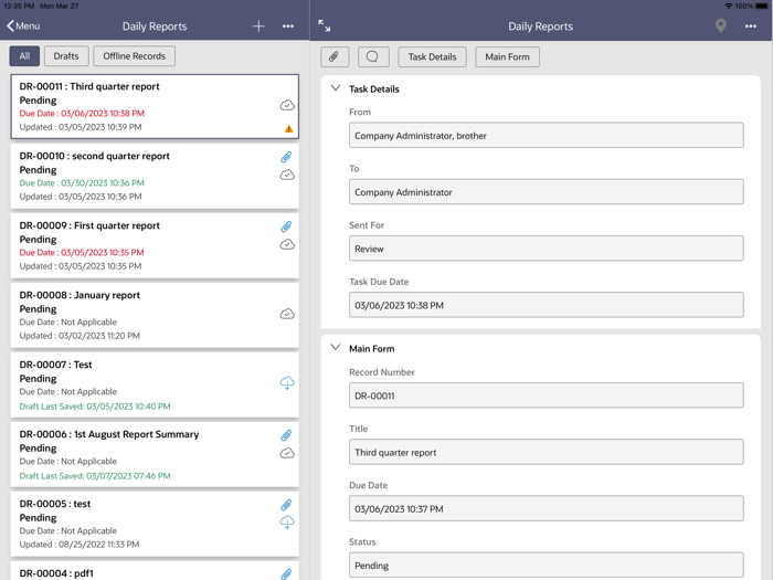 Oracle Primavera Unifier