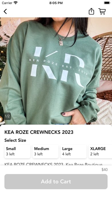 Kea Roze Boutique Screenshot