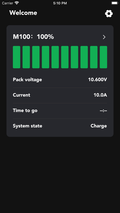 TBB M Battery Screenshot