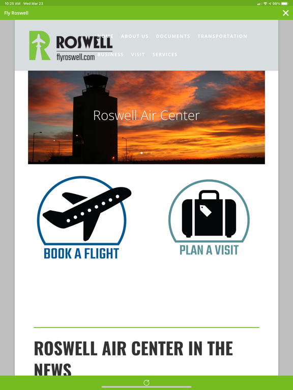 See Roswell iPad screenshot 10 - Travel app