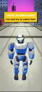 Superhero Run Robot Invasion screenshot #2 for iPhone