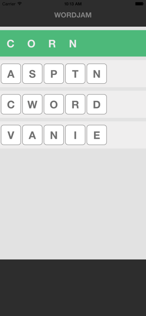 Word Jam - jumble scramble Screenshot