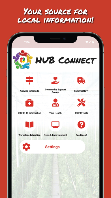 HUB Connect Screenshot