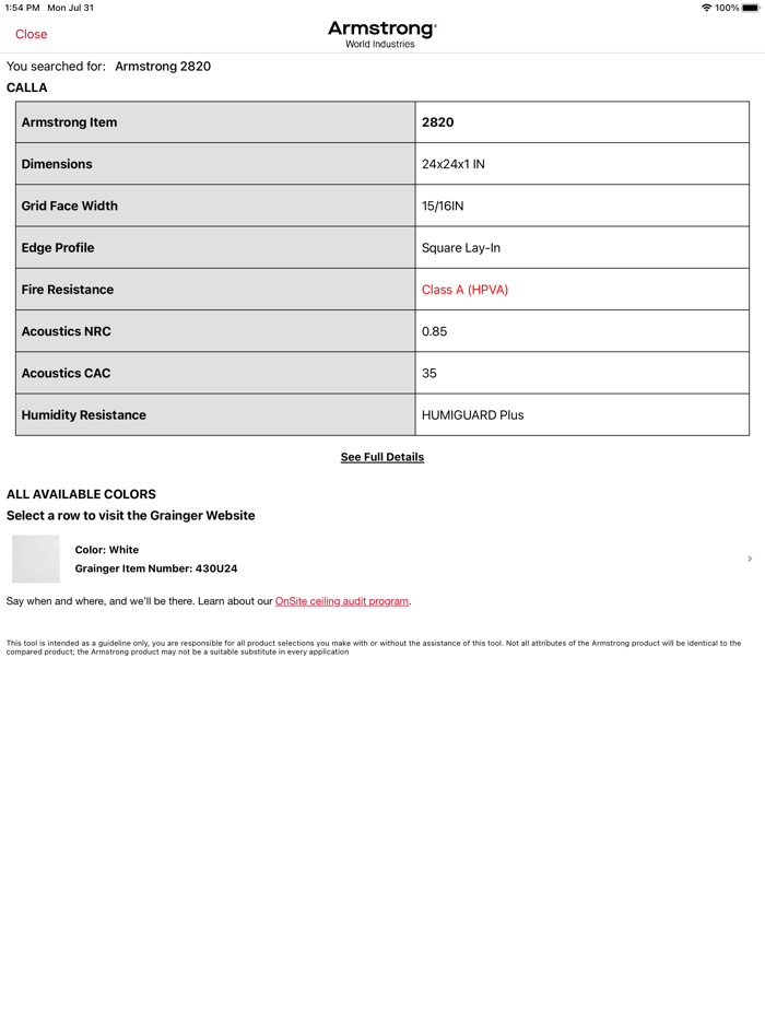 Replacement Ceilings-Grainger