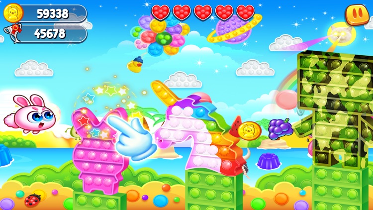 Pop It Fidget Flyer 3D Toys