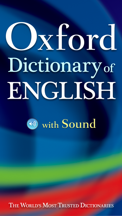 Oxford Dictionary of English. Screenshot