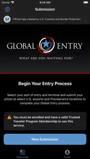 global entry mobile iphone screenshot 2
