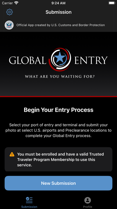 Global Entry Mobile Screenshot