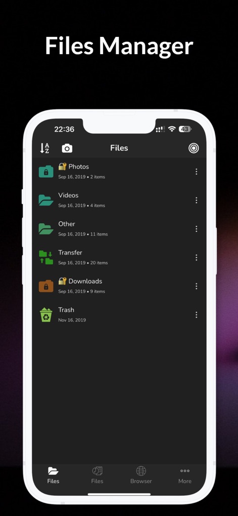 File Manager - Browser - Utilities App | MWM