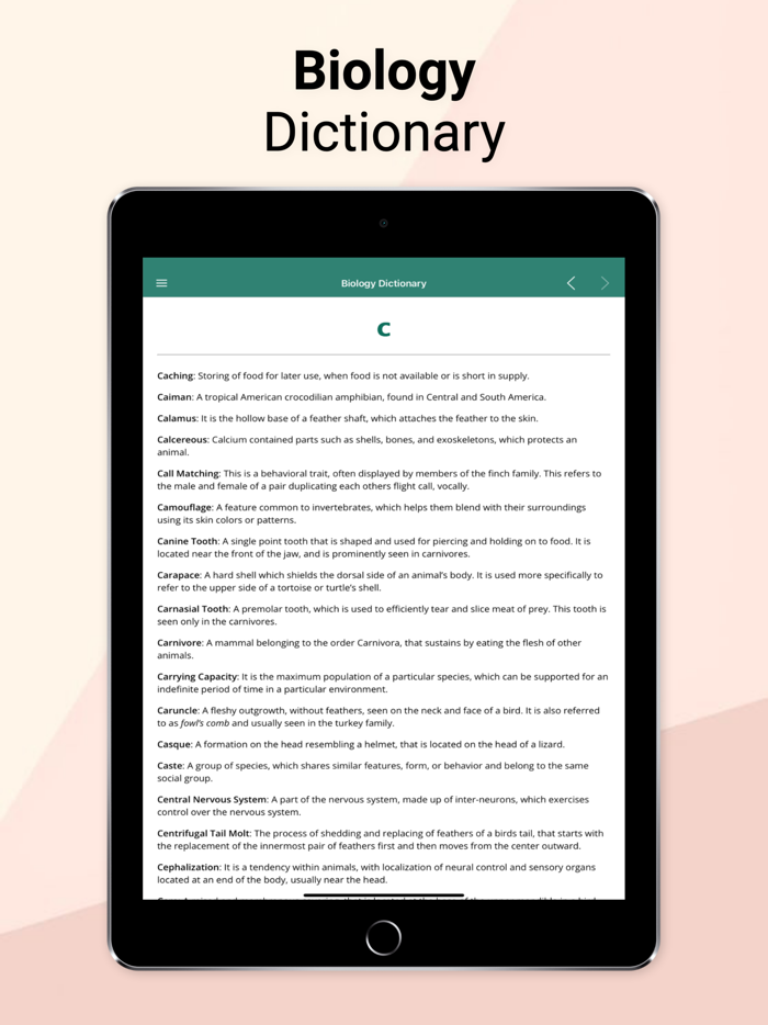 Biology Dictionary and Course