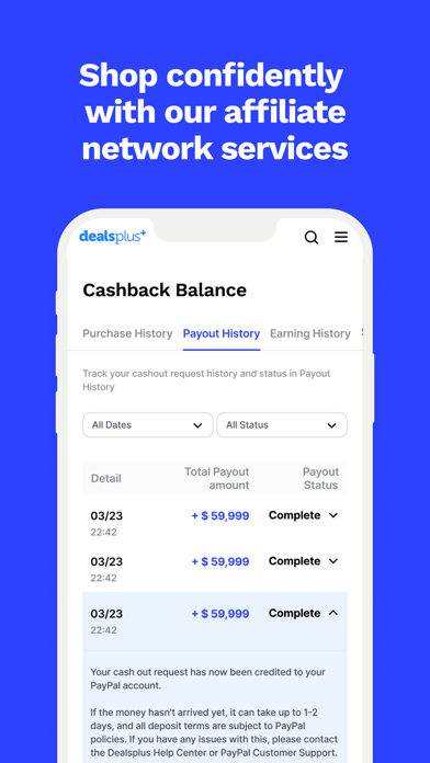 Deals+ Cashback & Free Coupons Screenshot