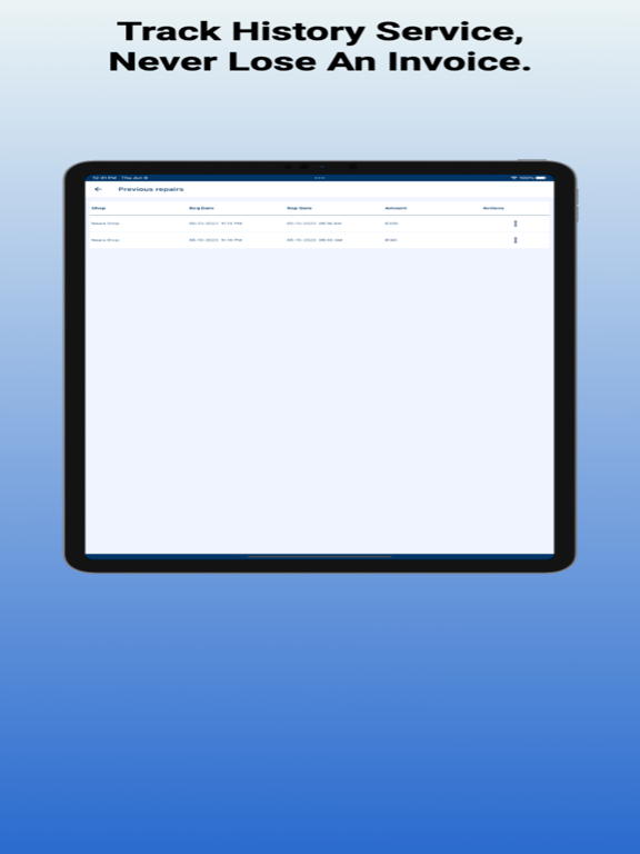 My Car App ! iPad screenshot 8 - Business app