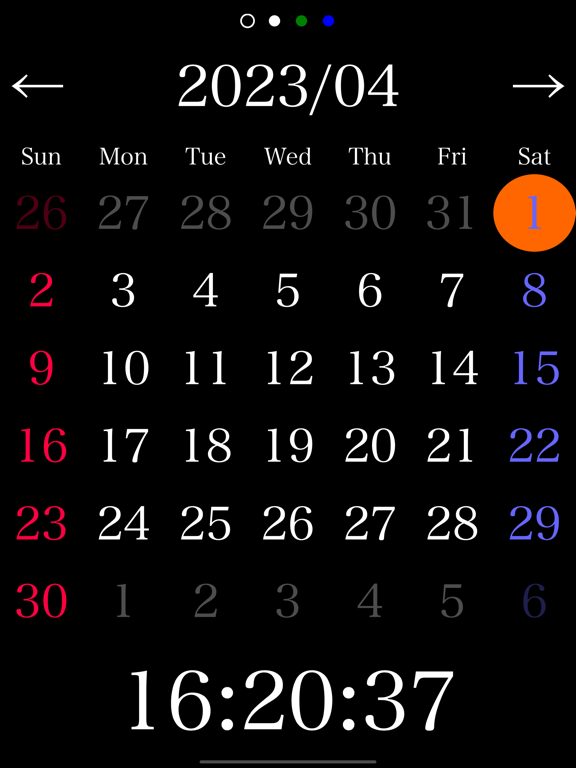 Screenshot #4 pour Calendar Clock