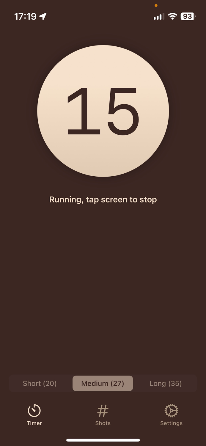 Simple Espresso Timer