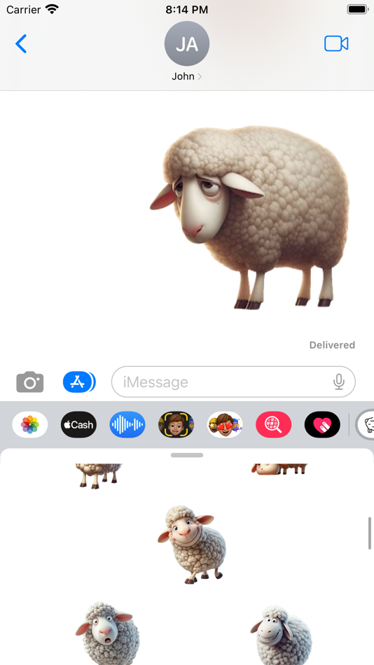 #5. Sheep Stickers App (iOS) By: Paul Scott