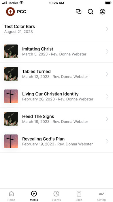 Perseverance Christian Church Screenshot