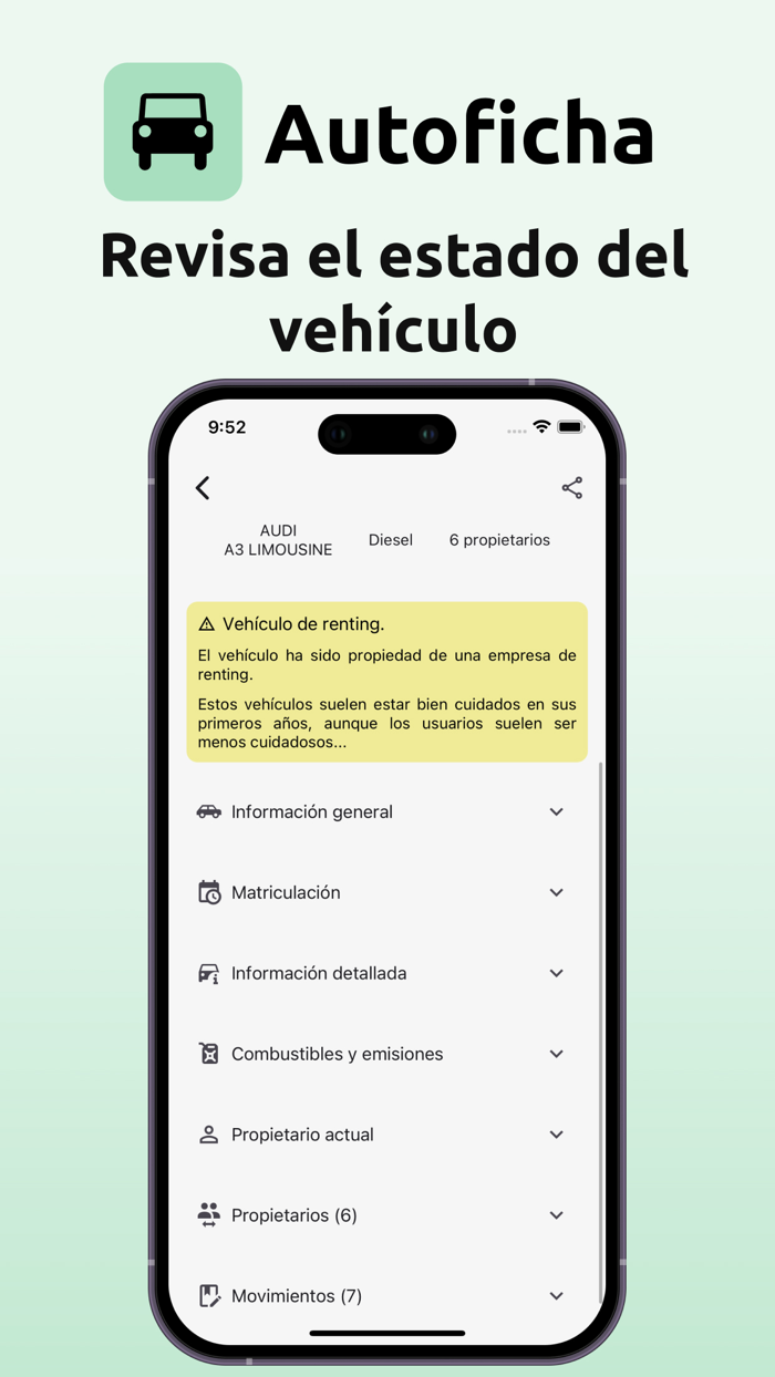 Autoficha - Informe DGT