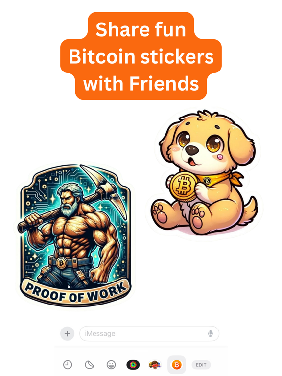 Screenshot #4 pour Bitcoin Stickers for iMessage