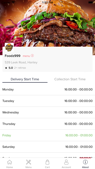 Foodz999 - Order Food Online Screenshot