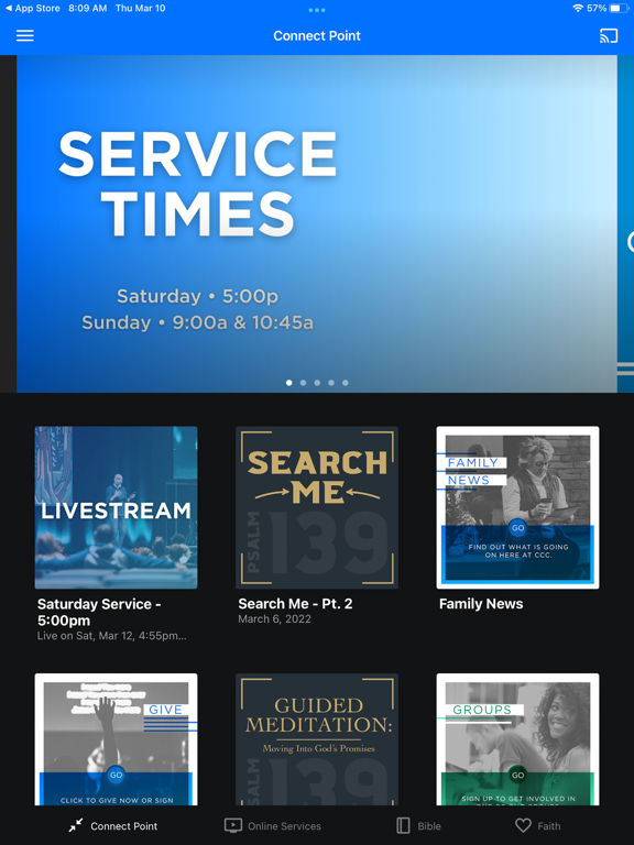 Colorado Community Church iPad screenshot 1 - Lifestyle app