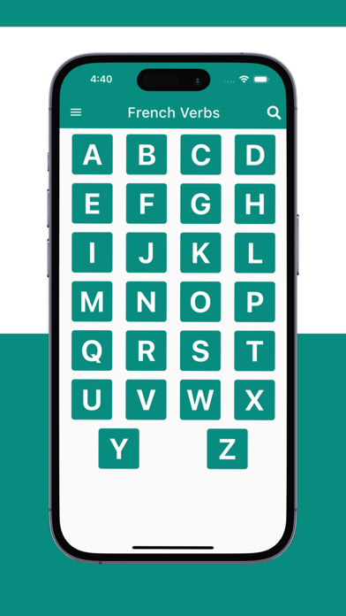 French Verbs App Screenshot