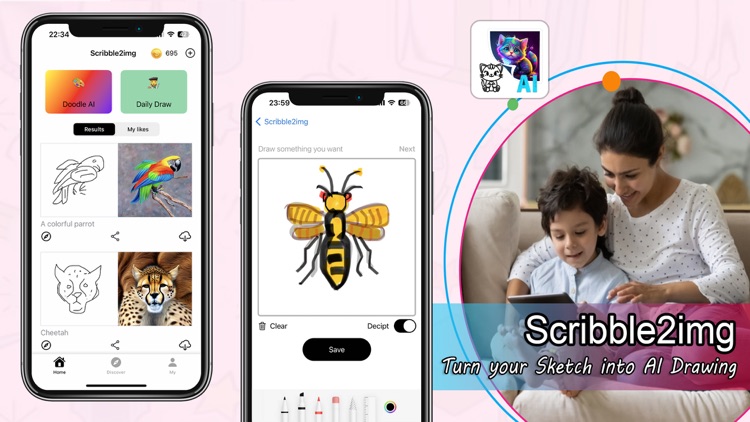 Scribble Doodle AI to image