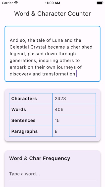 Word & Character Counter