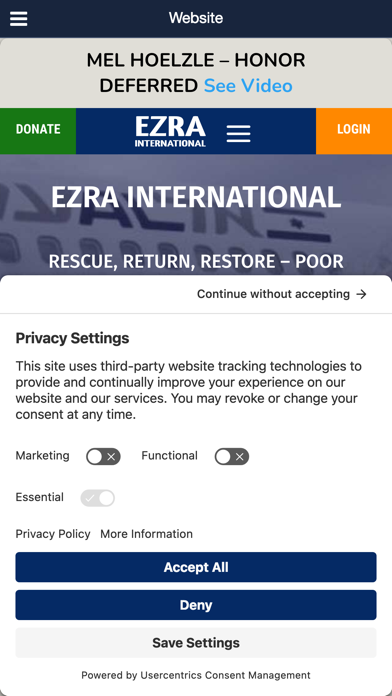 Ezra International Screenshot