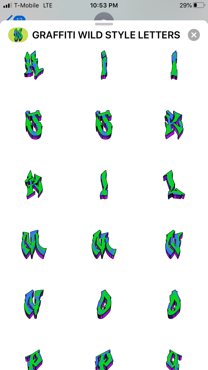 GRAFFITI WILD STYLE  LETTERS