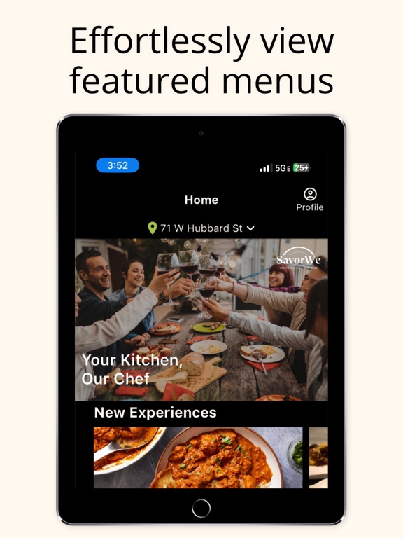 SavorWe iPad screenshot 2 - Food & Drink app