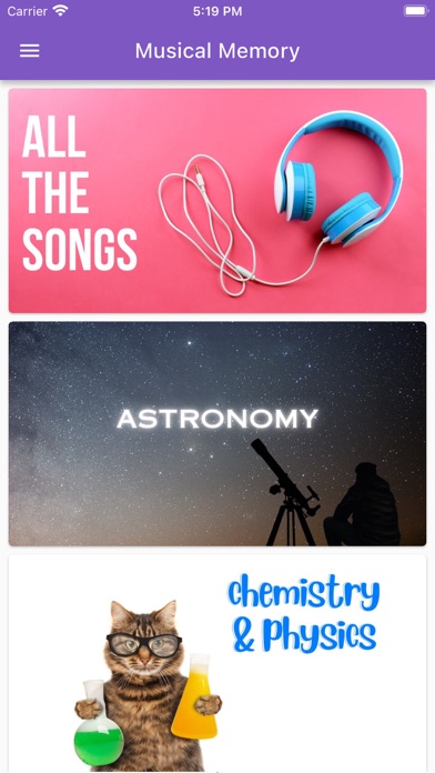 Musical Memory Player Screenshot